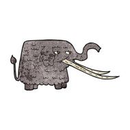 cartoon woolly mammoth N7