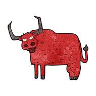 cartoon hairy cow N7