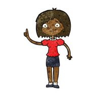cartoon woman with idea N180