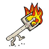 cartoon devil fork N11