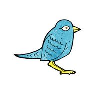 cartoon garden bird N25