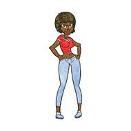 cartoon pretty woman N191