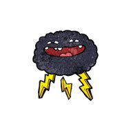 happy cartoon cloud N21