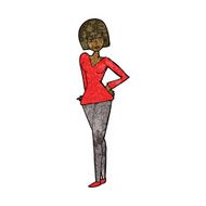 cartoon pretty woman N192
