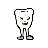 cartoon happy tooth N31