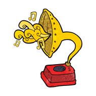 cartoon phonograph N7