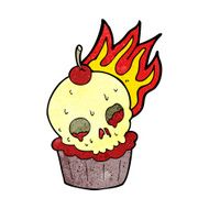 cartoon halloween cup cake N7