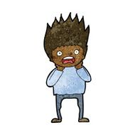 Cartoon Man Panicking N46