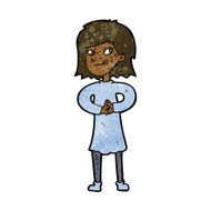 cartoon happy woman N182