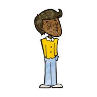 cartoon calm man N7