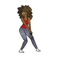 cartoon woman posing N24