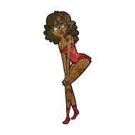 cartoon woman in lingerie N33