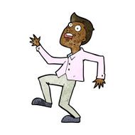 Cartoon Man Panicking N47