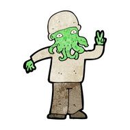 cartoon cool alien N7