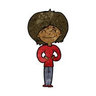 cartoon happy woman N183