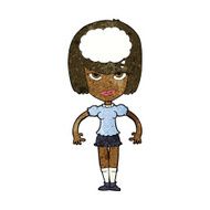 cartoon woman with idea N181