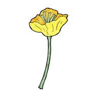 cartoon flower N322