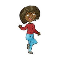 cartoon laughing woman N7