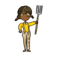 Cartoon Farmer Girl N13