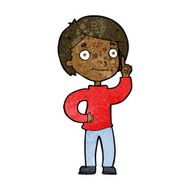 cartoon boy with idea N62