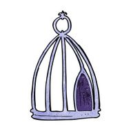 Cartoon Bird Cage N12