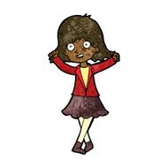 cartoon happy girl N70