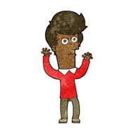 cartoon shocked man N92