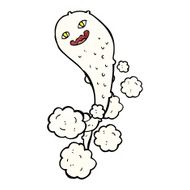 cartoon spooky ghost N76
