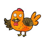 cartoon old rooster N6