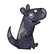 cartoon happy dog N54