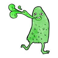cartoon funny slime monster N12