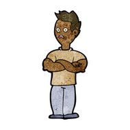 cartoon man with crossed arms N20