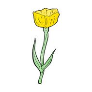 cartoon flower N325