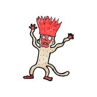 cartoon frightened monkey N7