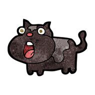 cartoon shocked cat N5