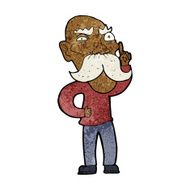 cartoon annoyed old man N45