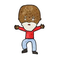 cartoon panicking old man N7