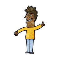 cartoon happy man N341