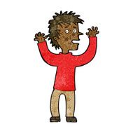 cartoon excited boy N105
