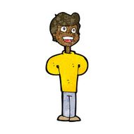 cartoon happy man N343