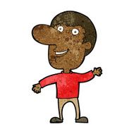 cartoon waving man N51