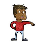 cartoon man making camp gesture N21