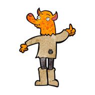 cartoon fox man N32