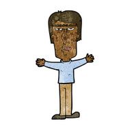 cartoon angry man N77