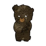 cute cartoon black bear N52