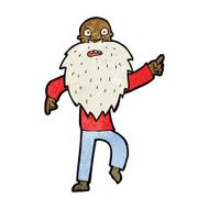 cartoon stressed old man N14