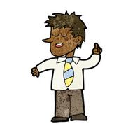 cartoon man with good idea N14