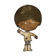 cartoon unhappy boy N42