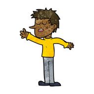cartoon happy man reaching N7