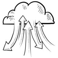 Cloud computing internet vector
